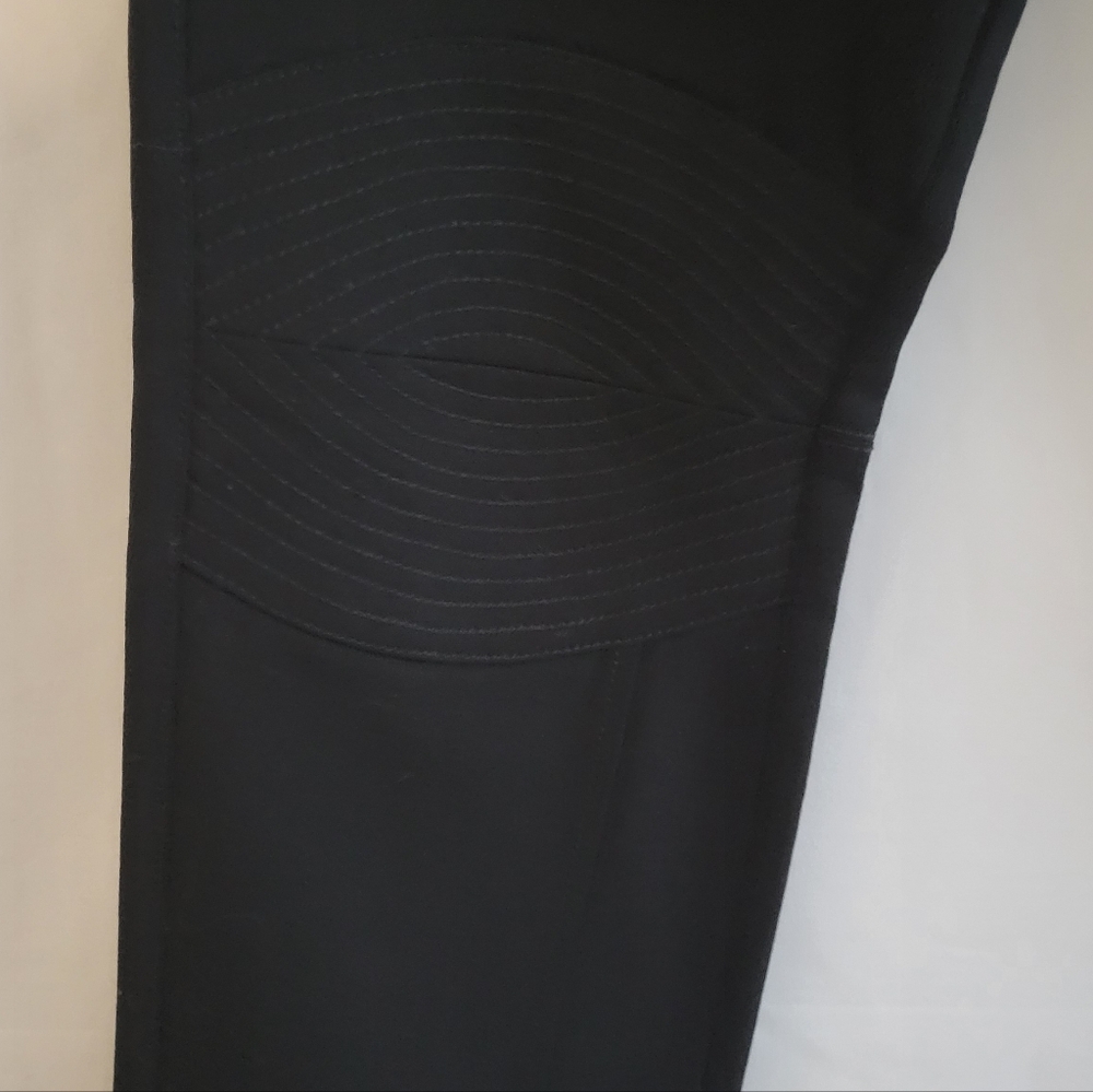 Derek Lam Slim Fit Virgin Wool Blend Black Trouser Pants - Picture 5 of 8